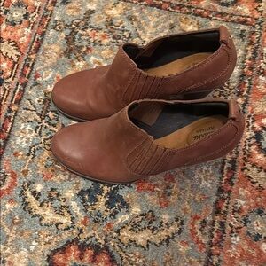 Clarks Brown Ankle Booties with Classic Design